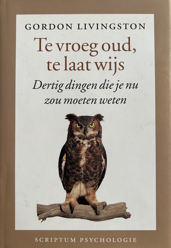 Te vroeg oud, te laat wijs - cover