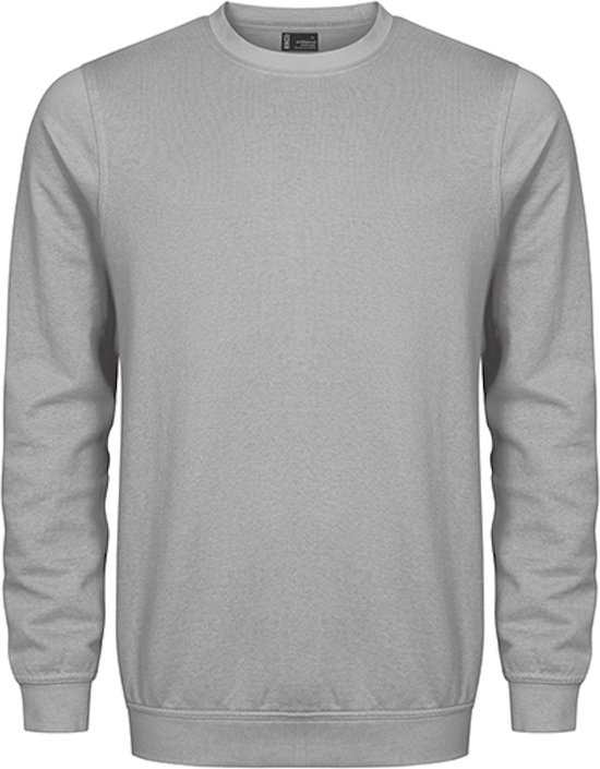 Unisex Sweater 'Promodoro' met ronde hals Light Grey - 4XL
