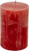 Branded By - Kaarsen 'Pillar' (Ø7cm x 10cm) - Post Red (set van 6)
