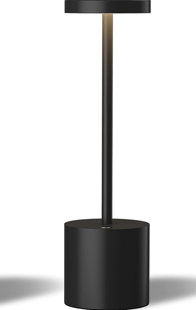 SleepCore® - Draadloze Oplaadbare Tafellamp - Aluminium Dimbaar LED - Touch - Draadloos & Oplaadbaar - Op Accu - Draagbare USB C Tafel Lamp - Voor Binnen Buiten - Eetkamer - Slaapkamer - Restaurant - Tuin - Studie - Tuinverlichting