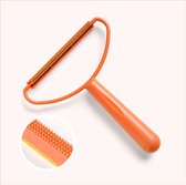 Pluizenverwijderaar - Oranje- Haarverwijderaar voor huisdieren - Ontpiller - Ontpluizer - Duurzaam