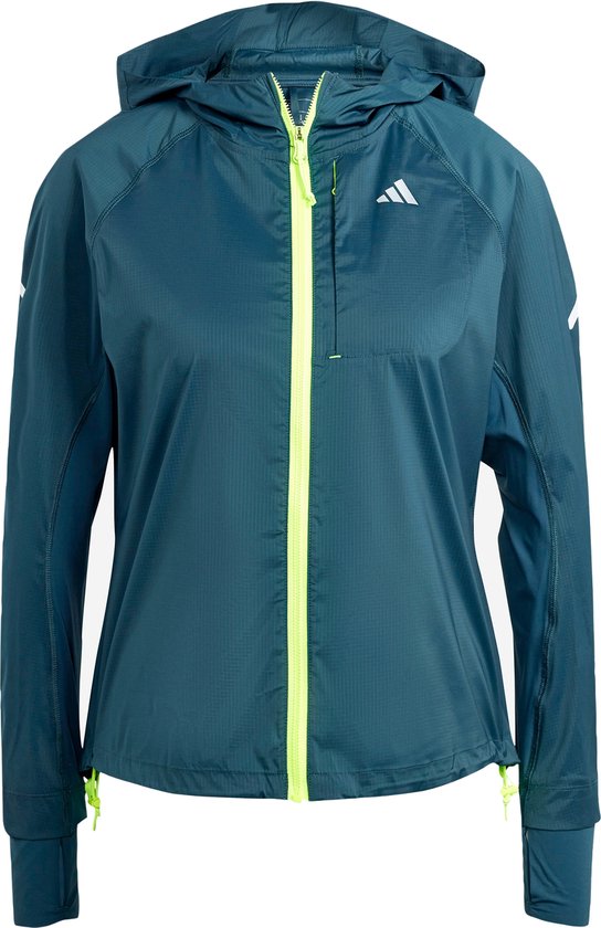 adidas Performance Fast Running Jack - Dames - Turquoise- XL