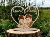Laurel en Hardy in hout