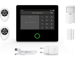 Doorsafe 3300 - Alarmsysteem met touch scherm - WiFi & GSM - Meldingen via Smart Life app en/of via SMS of telefoon via 2/3/4G GSM module (SIM kaart nodig)