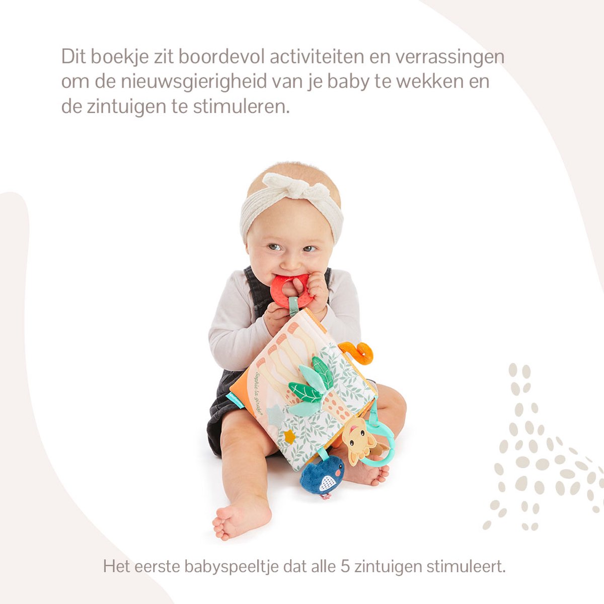 Sophie de giraf Ontdekboekje - Babyboekje - Baby boek - Baby speelgoed - Kraamcadeau - Babyshower cadeau - Vanaf 3 maanden - 26x25x4 cm — afbeelding 3