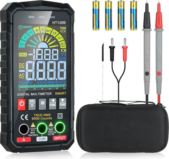 Multimètre Numérique Intelligent, AC DC Testeur de Tension Courant