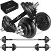 Halterset Pro 20 kg - Met Anti-Slip Grips - Ideale Fitnessapparatuur - Levenslange Kwaliteit - Dumbell Set