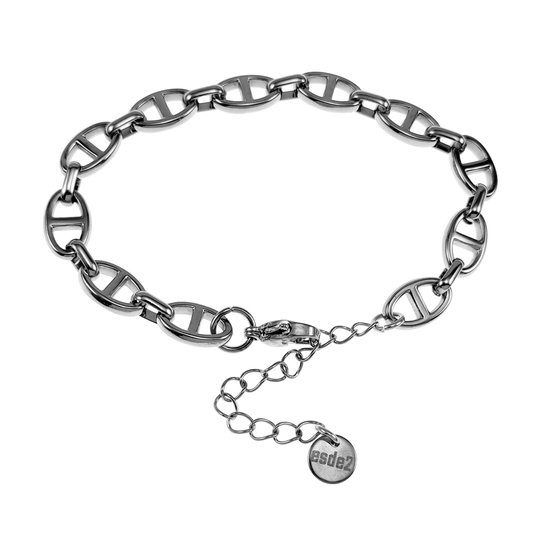 Bracelet Femme 18cm à 24cm - Acier Inoxydable Poli - Bracelet à Maillons d'Ancre Ovales