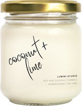 Coconut Lime geurkaars - Soja en kokos was - Scented candle - Lumini Studio