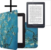 Hoes Geschikt voor Kobo Nia Hoesje Bookcase Cover Book Case Hoes Sleepcover Met Screenprotector - Bloesem