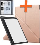 Étui adapté pour Kobo Elipsa 2E Sleepcover Book Case avec protecteur d'écran - Kobo Elipsa 2E Cover Book Cover - Or Goud