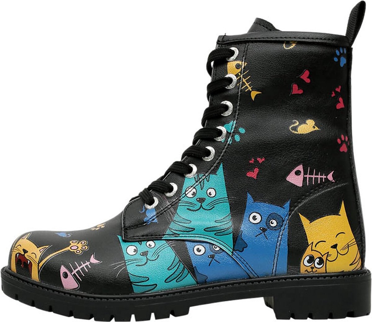 DOGO Dames Laarzen - Cat Lovers BLACK 41