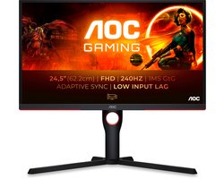 AOC 25G3ZM - Full HD Gaming Monitor - 240hz - Verstelbaar - 25 Inch