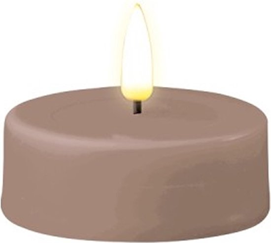 Luxe LED kaars - Rose LED Tealight Candle D6,1 x 4,5 cm (2 pcs.) - net een echte kaars! Deluxe Homeart