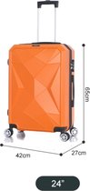 Koffer Traveleo Babij ABS03 Oranje handbagage maat S