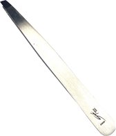 Pincet - Epileer pincet - Stainless steel tweezer - slant tip - schuin - Safe