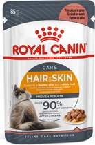 Royal Canin Hair & Skin Care - Katten natvoer - 8x12x85 g - In Gravy