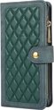Étui adapté pour iPhone X - Bookcase - Porte-cartes - Portefeuille - Cordon - Simili cuir - Vert