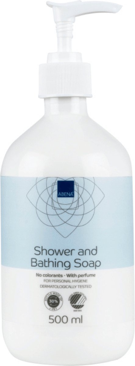 Abena Body Wash & Shampoo Zeeppompje - Geparfumeerd - 500 ml - Voor de Gevoelige Huid