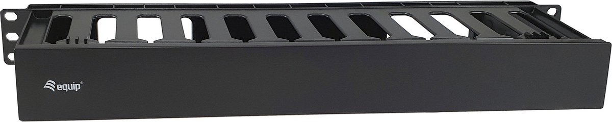 Equip 327318 19-inch rack monteerkabel management paneel zwart - Equip