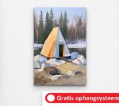 winter poster - poster natuur - natuur poster - bos poster - sneeuw poster - poster bos - 70 x 50 cm