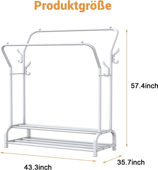 Porte-vêtements Double Rail