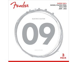 3 snarensets elektrische gitaar F-250L-3 nickel roundwound 09-42
