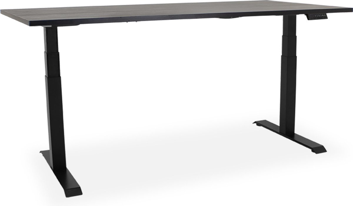 Elektrisch zit-sta bureau Essential NPR - 200x80cm - zwart/zwart