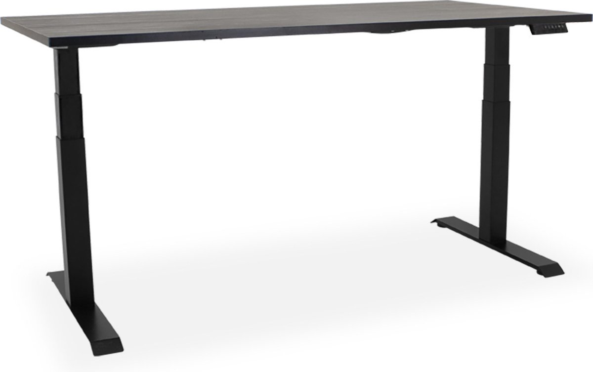 Elektrisch zit-sta bureau Essential NPR - 180x80cm - zwart/zwart