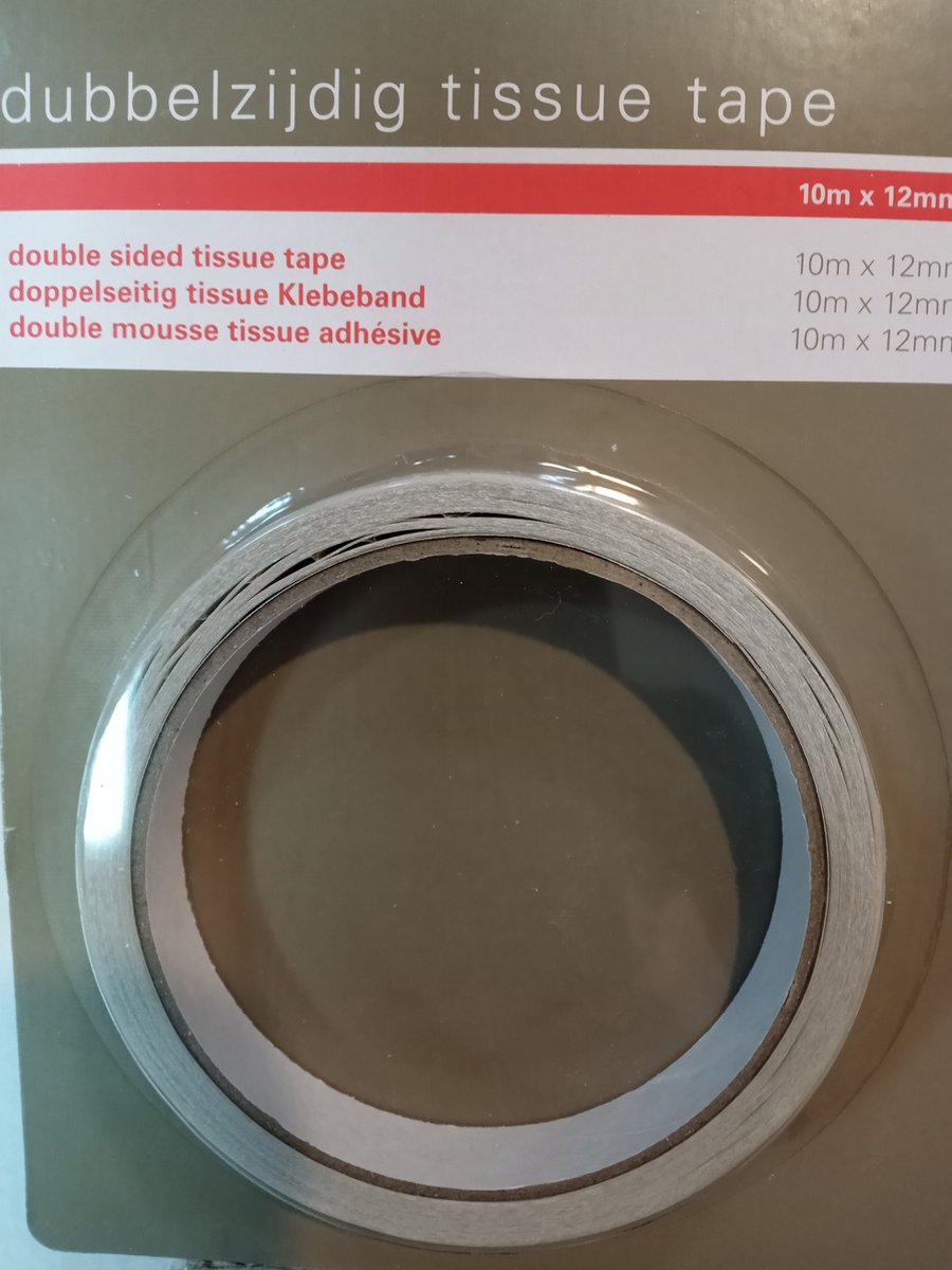 12x verona dubbelzijdig tape 10mx12mm