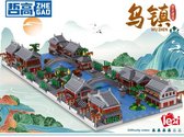 Lezi Wuzhen Water Town, Zhengjiang - Nanoblocks / miniblocks - Bouwset / 3D puzzel - 6518 bouwsteentjes - Lezi LZ8273