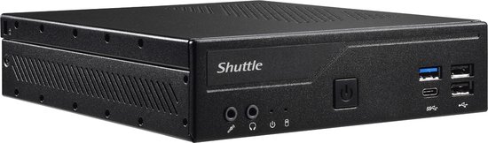 Shuttle DH610S PC's/werkstation Slim PC DDR4-SDRAM HDD+SSD Mini PC Zwart