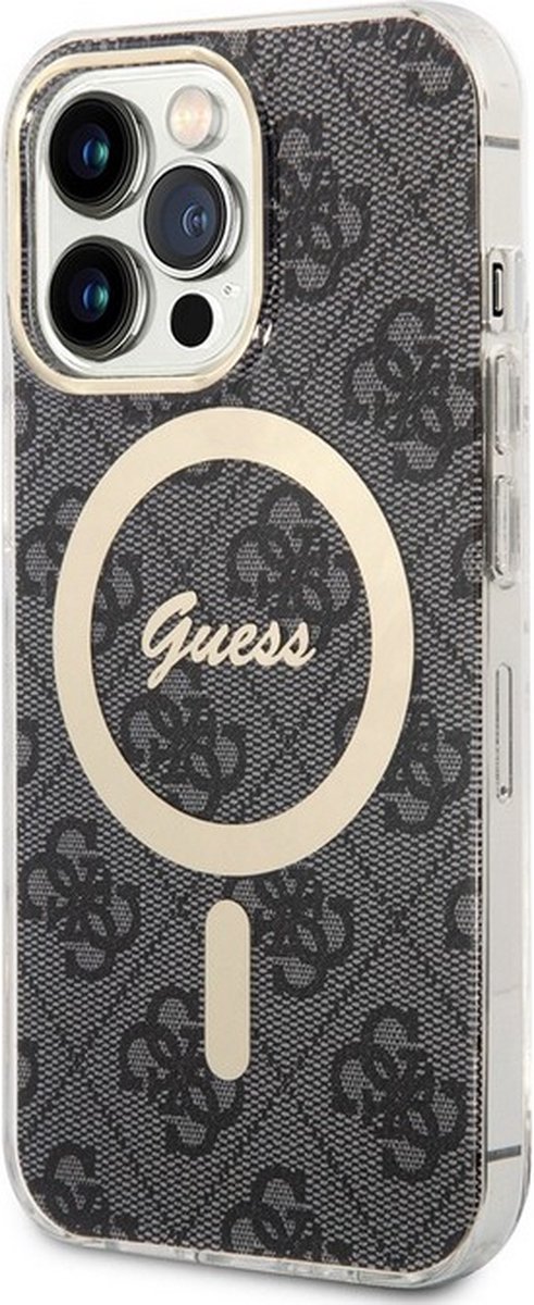 Guess 4G Back Case (MagSafe Compatible) - Apple iPhone 13 Pro (6.1") - Grijs