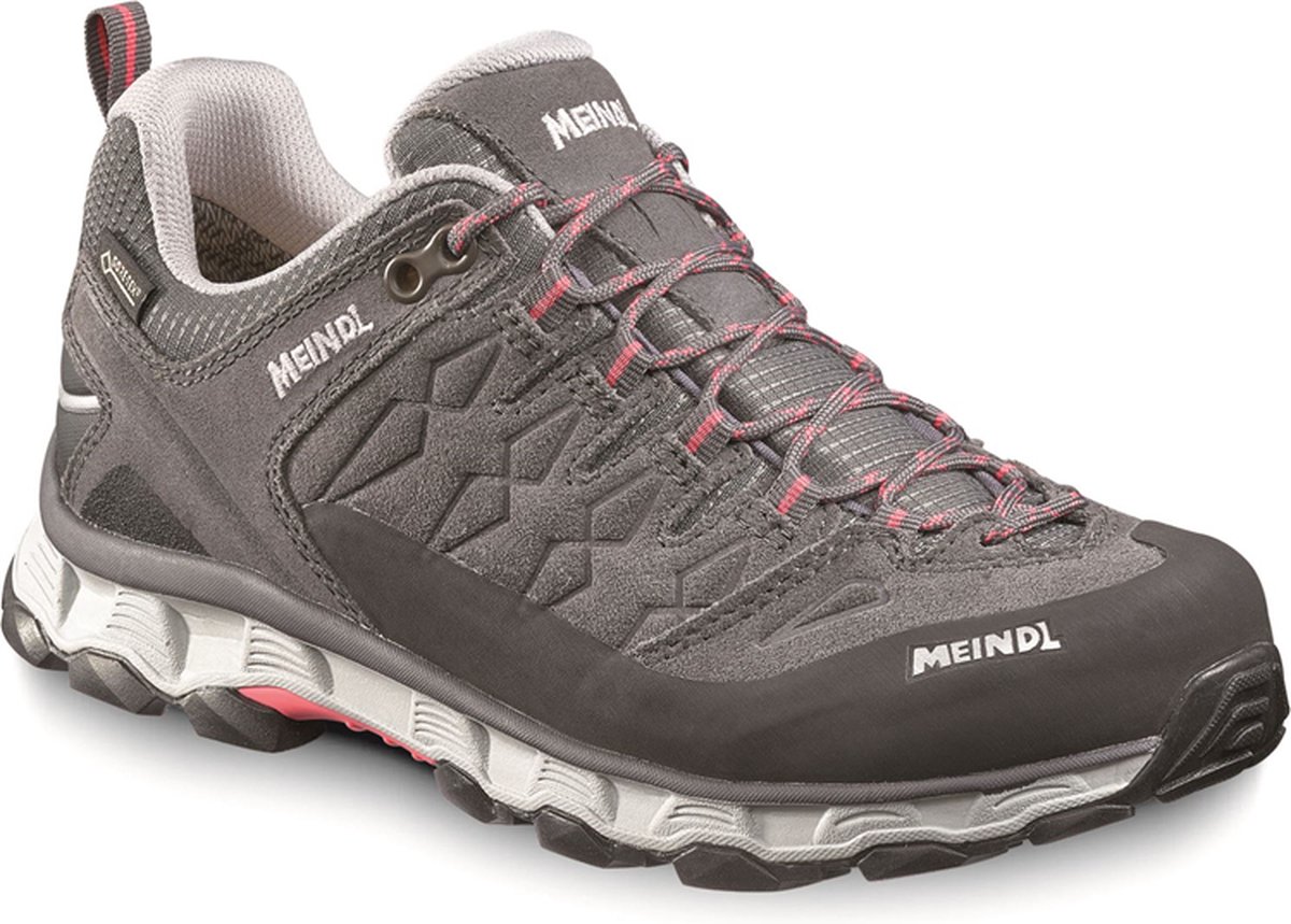 Meindl Lite Trail Lady Gtx Dames Lage Wandelschoen Steingrau/Rosé 3 5/36 Grijs
