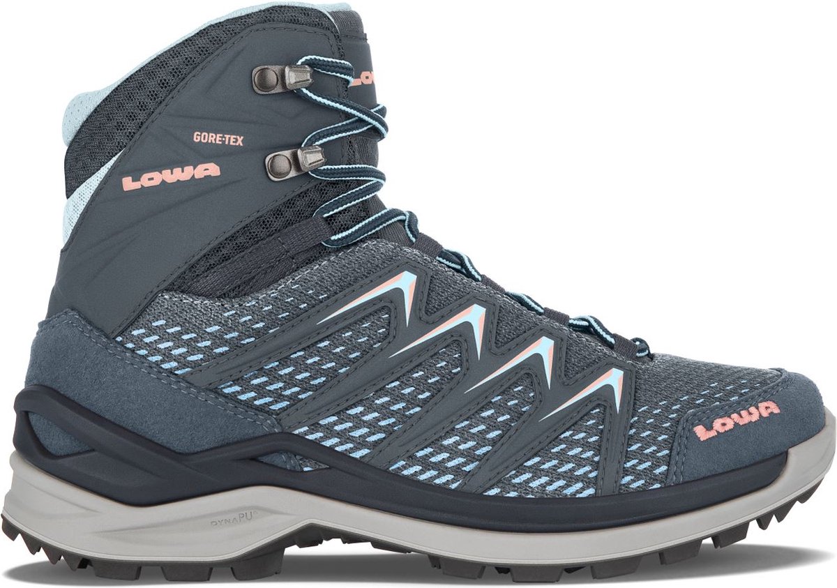 Hatland Innox Pro GTX Mid Dames schoenen Steelblue/ Schoenen Wandelschoenen Halfhoge schoenen Antraciet