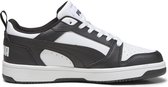 PUMA Rebound V6 Lo Jr Kinder Sneakers - Wit/Zwart - Maat 38,5