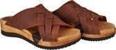Sanita Clogs Damen Sandale Wood-Salto Sport Flex Sandal Chestnut-42