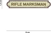101 Inc Embleem 3D Pvc Rifle Marksman Tab Beige 18015