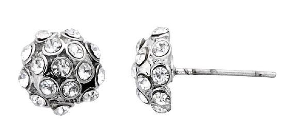Behave - Oorstekers rond - Strass accent - Elegant dagelijks gebruik