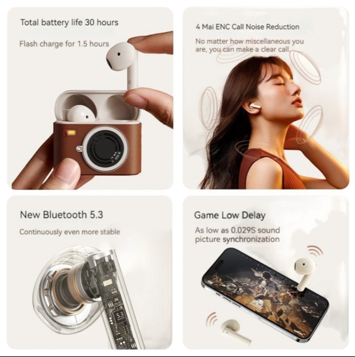 Draadloze Oordopjes - CCD BUDS - Geschikt voor Apple iPhone 14 pro - Samsung - Oortjes - Bluetooth- EarBuds - iPhone - iPad - Retro - Style - Waterproof - ZWART