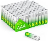GP Extra Alkaline Batterijen AAA micro mini penlite LR03 Batterij 1.5V - 80 stuks - AAA Batterij - Nieuwe G-TECH technologie