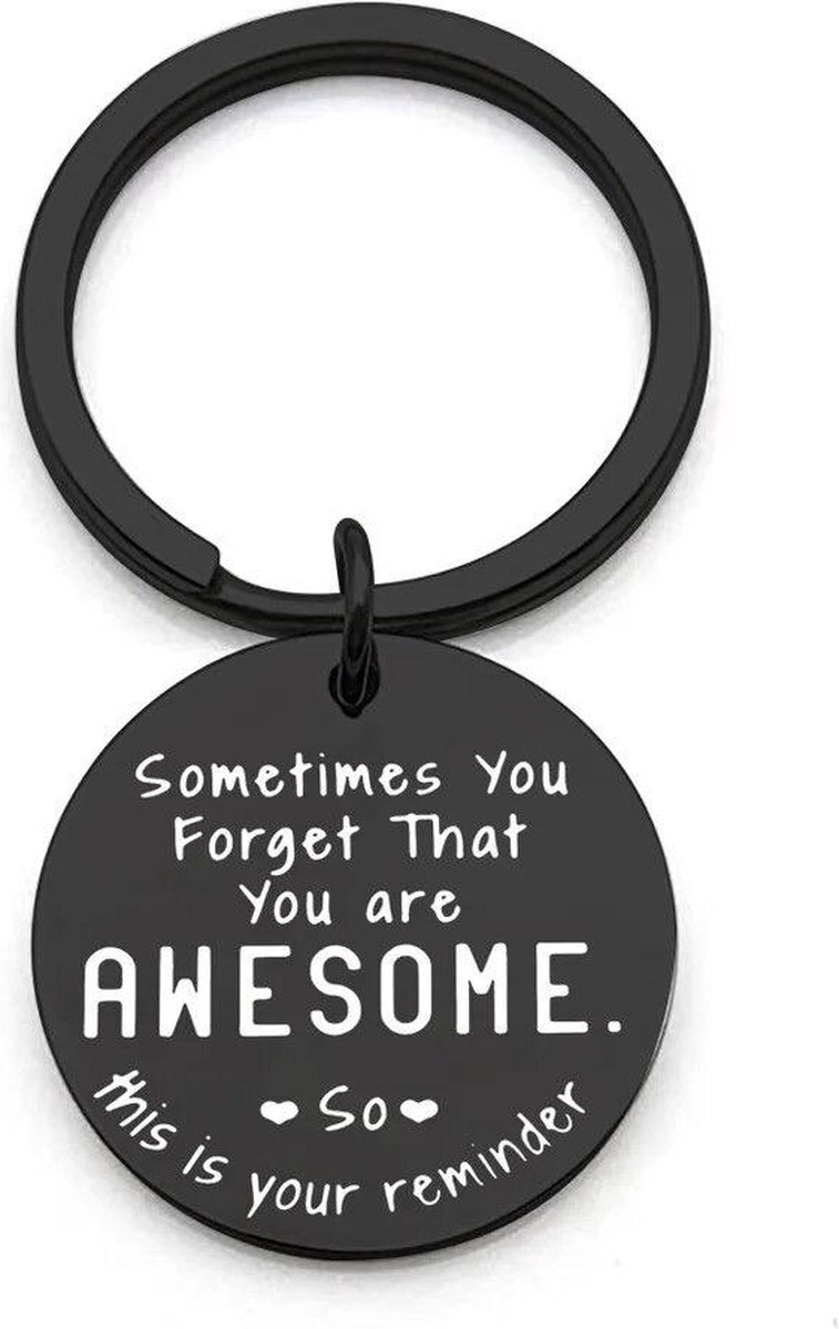 Nina’s Giftshop® Sleutelhanger – You Are Awesome – Cadeau voor Haar – Cadeau voor Vrouw – Lief Cadeau – Verjaardag – Valentijn – Jubileum