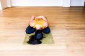 REVIVE eco / duurzame Yogamat "NATURE" - exercise / fitness mat- lichtgewicht - kleur groen - 183 x 61 cm, 5 mm dikte, gemaakt van Jute icm PER