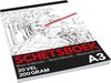 Creakit Schetsboek Pro A3 – Tekenpapier - A3 Formaat – 20 Vellen – 200 gram – Wit papier