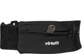 VirtuFit Running Belt Pro - 2 Opbergvakken - Telefoonhouder - Sport Heupband - Hardloop Riem - Heuptas - Zwart