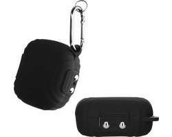 kwmobile Hoes geschikt voor Shokz OpenFit T910 - Siliconen cover voor oordopjes in zwart
