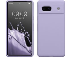 kwmobile telefoonhoesje geschikt voor Google Pixel 7a - Hoesje met siliconen coating - Smartphone case in lavendel