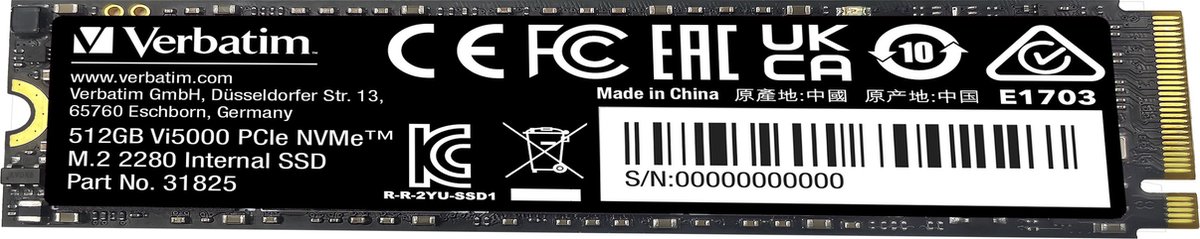 VI5000 PCIE4 NVME M.2 SSD 512GB