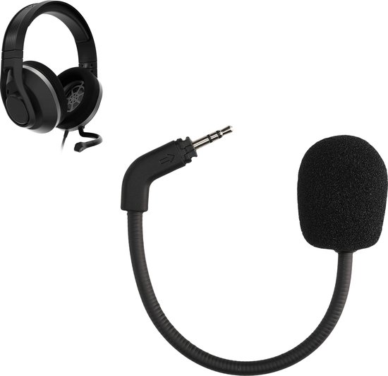kwmobile microfoon voor gaming headset - Compatibel met Razer Electra V2 / Electra V1 - In zwart