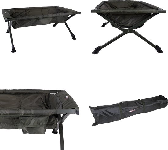 Traxis Carp Cradle XXL - Karper Onthaakmat - Opvouwbaar Verstelbaar - Groen van Merkloos — afbeelding 4